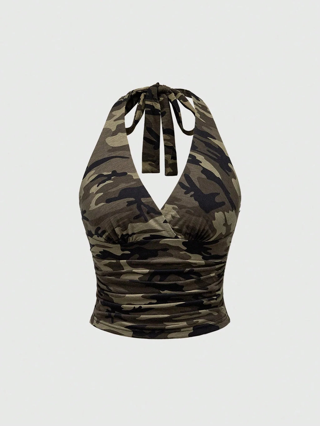 Top Halter com Estampado Leopardo
